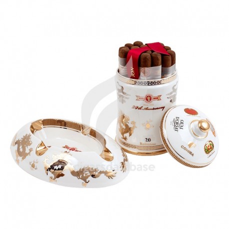 HABANOS-PACIFIC CIGAR 20TH ANNIVERSARY JAR & ASHTRAY-2323