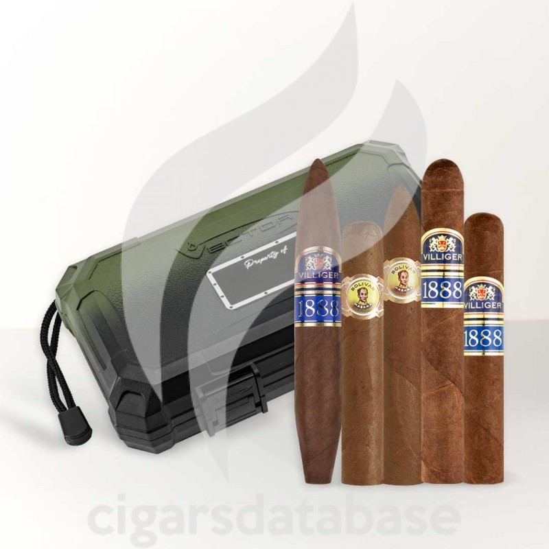 SAMPLER-T BOLIVAR & VILLIGER COLLECTION GREEN TRAVEL (SET)-Box-11739